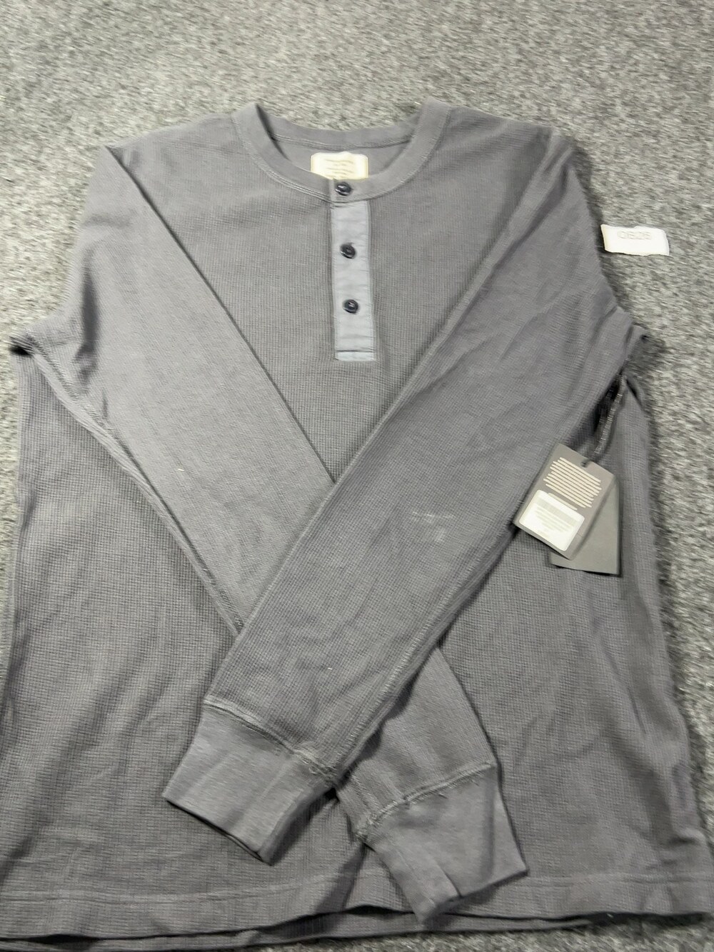 Buck Mason Anchor Venice Wash Vintage Thermal Henley Mens Small NWI Msrp78 [OB26